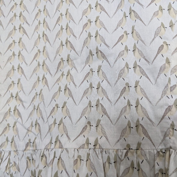 Steven Alan Mimsy Dress in Liberty pale yellow bird print Size S - Picture 5 of 7